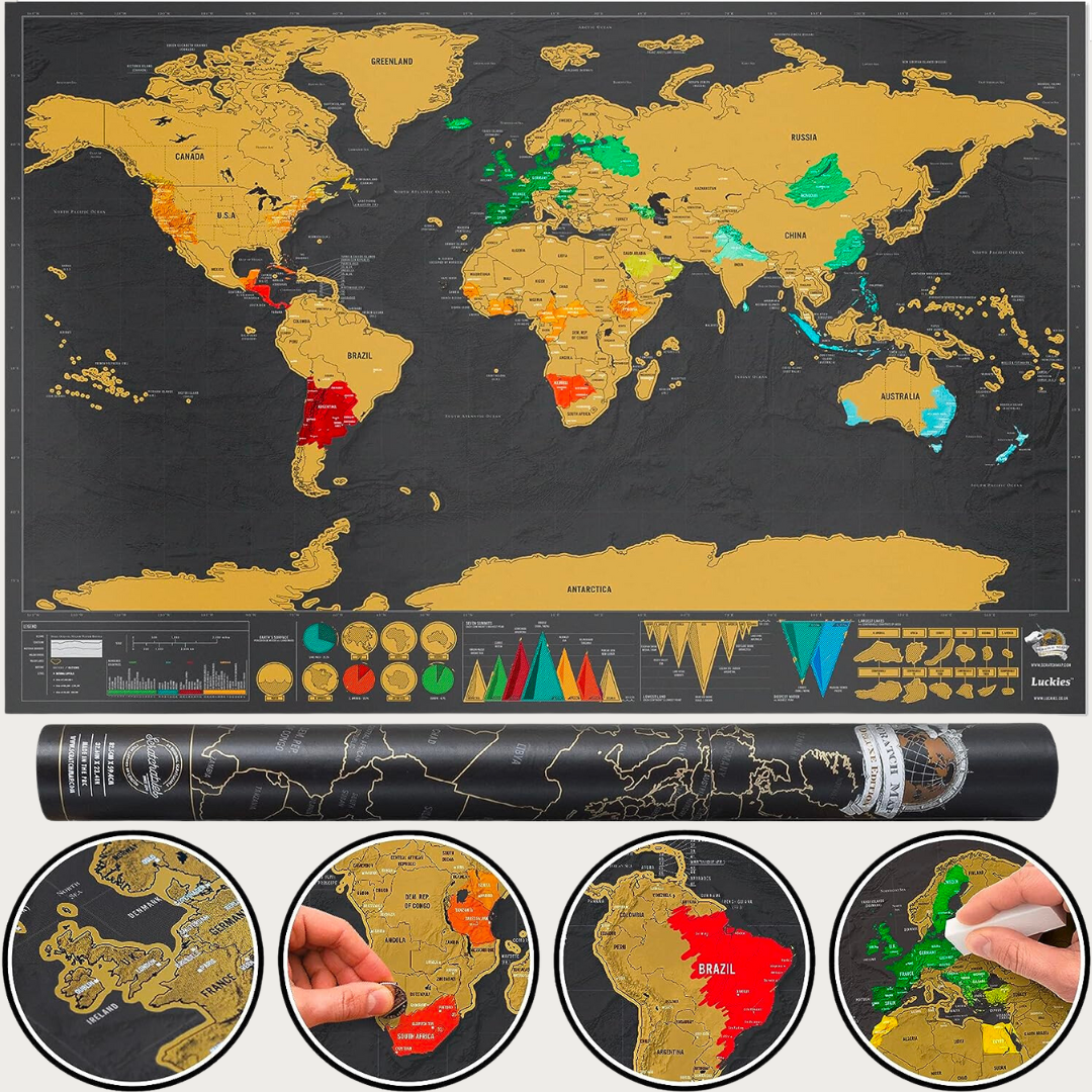 Carte du monde à gratter – Flakon