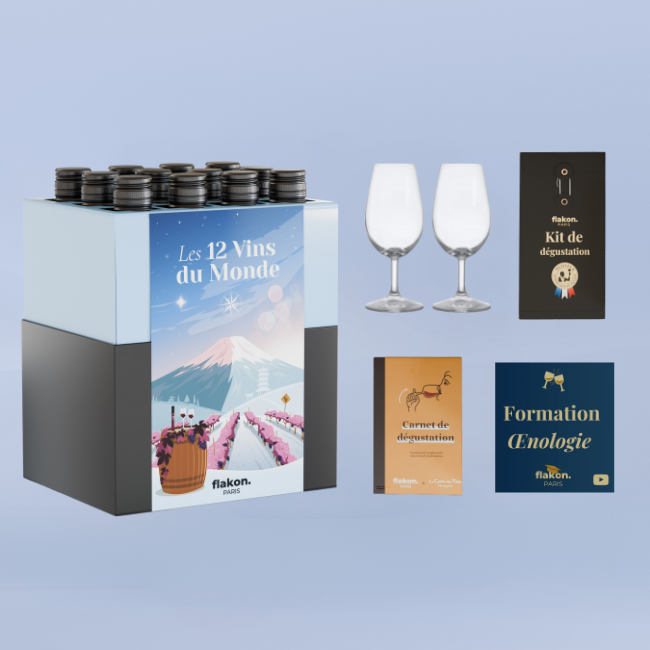 Expérience complète 12 vins du monde