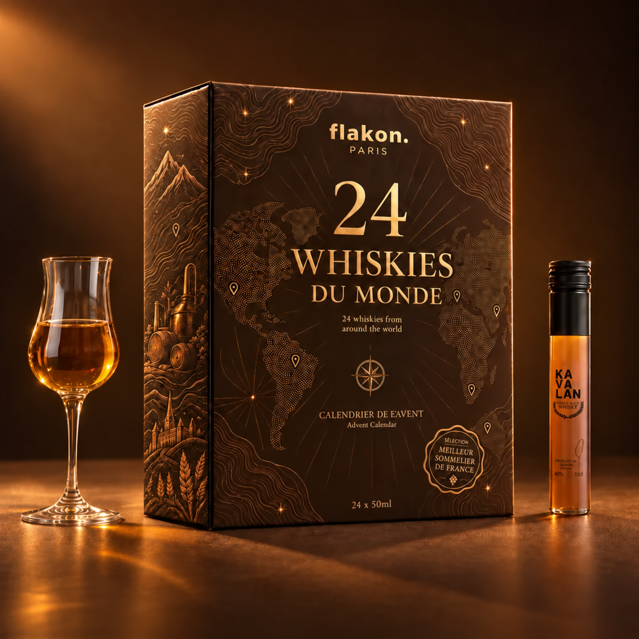 Calendrier de l'Avent - 24 Whiskies du Monde