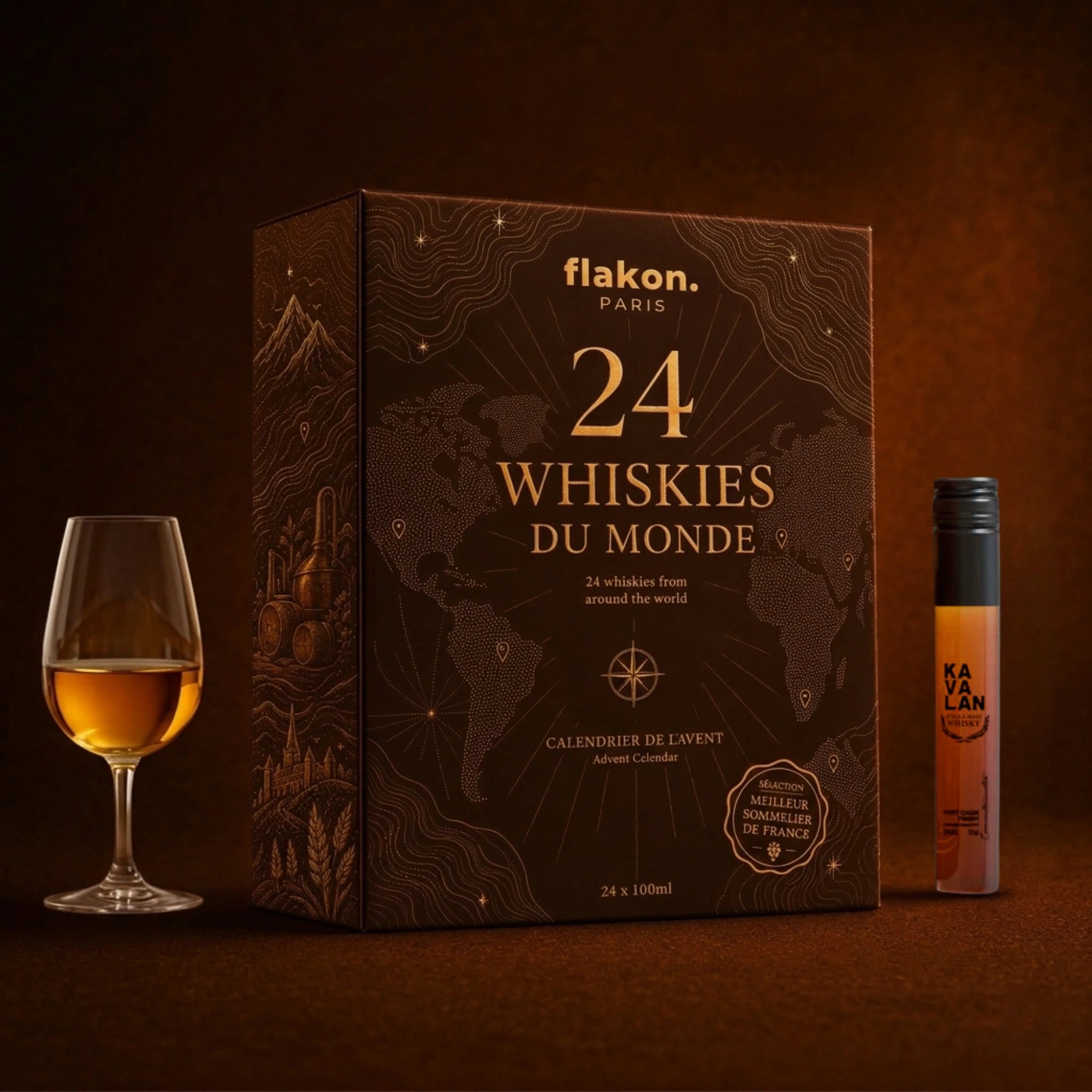 Calendrier de l'Avent Whisky - 24 Whiskies du Monde