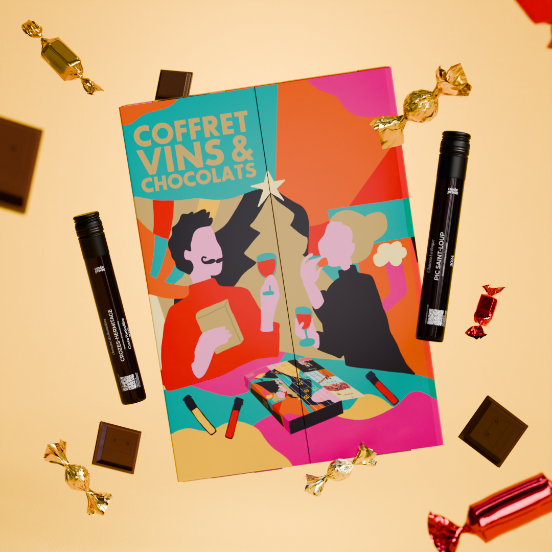 Coffret 12 vins et 12 chocolats