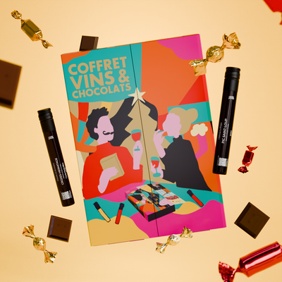 Coffret 12 vins et 12 chocolats