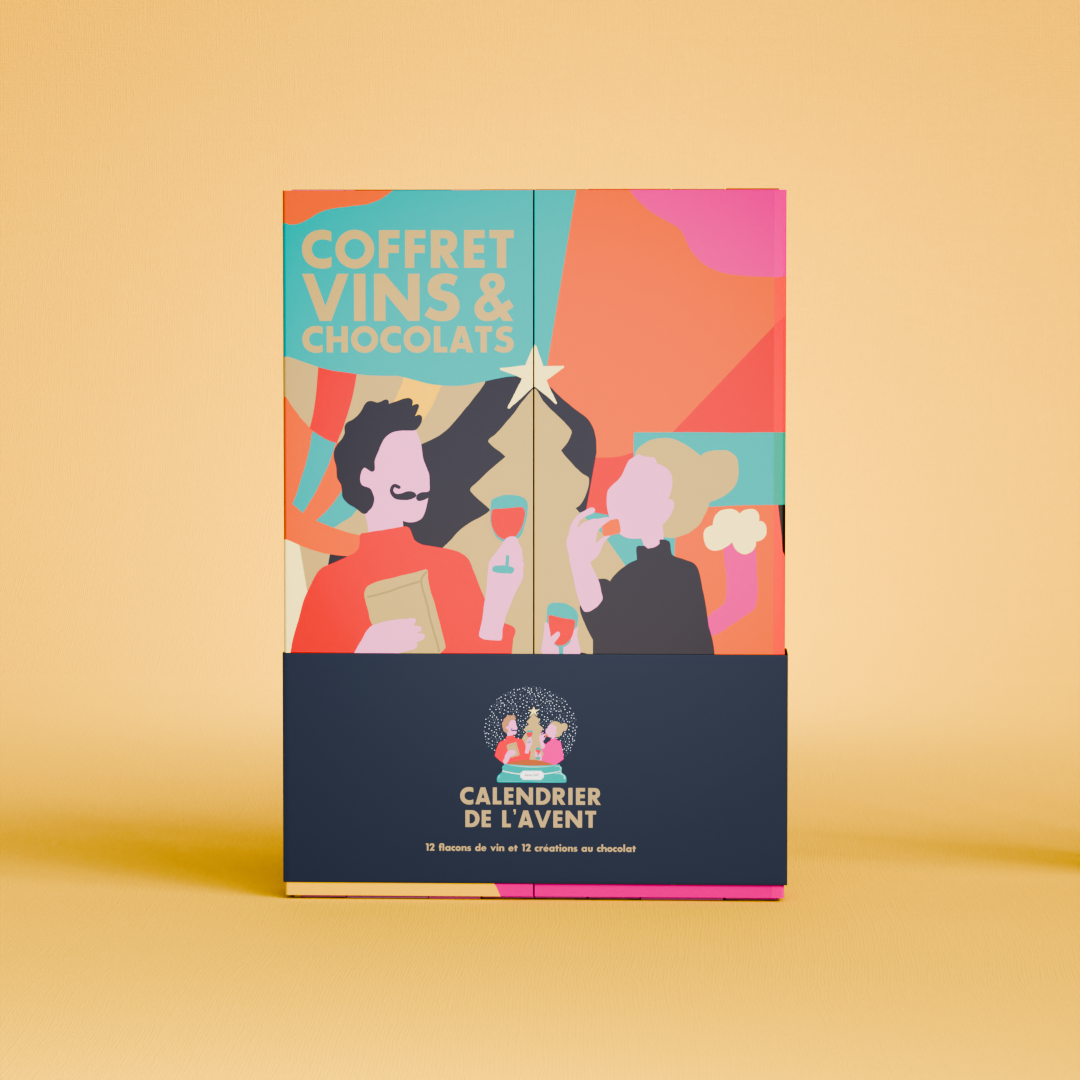 Coffret 12 vins et 12 chocolats