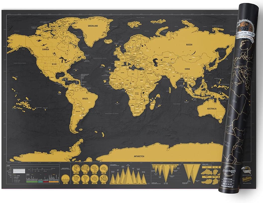 Carte du monde à gratter – Flakon