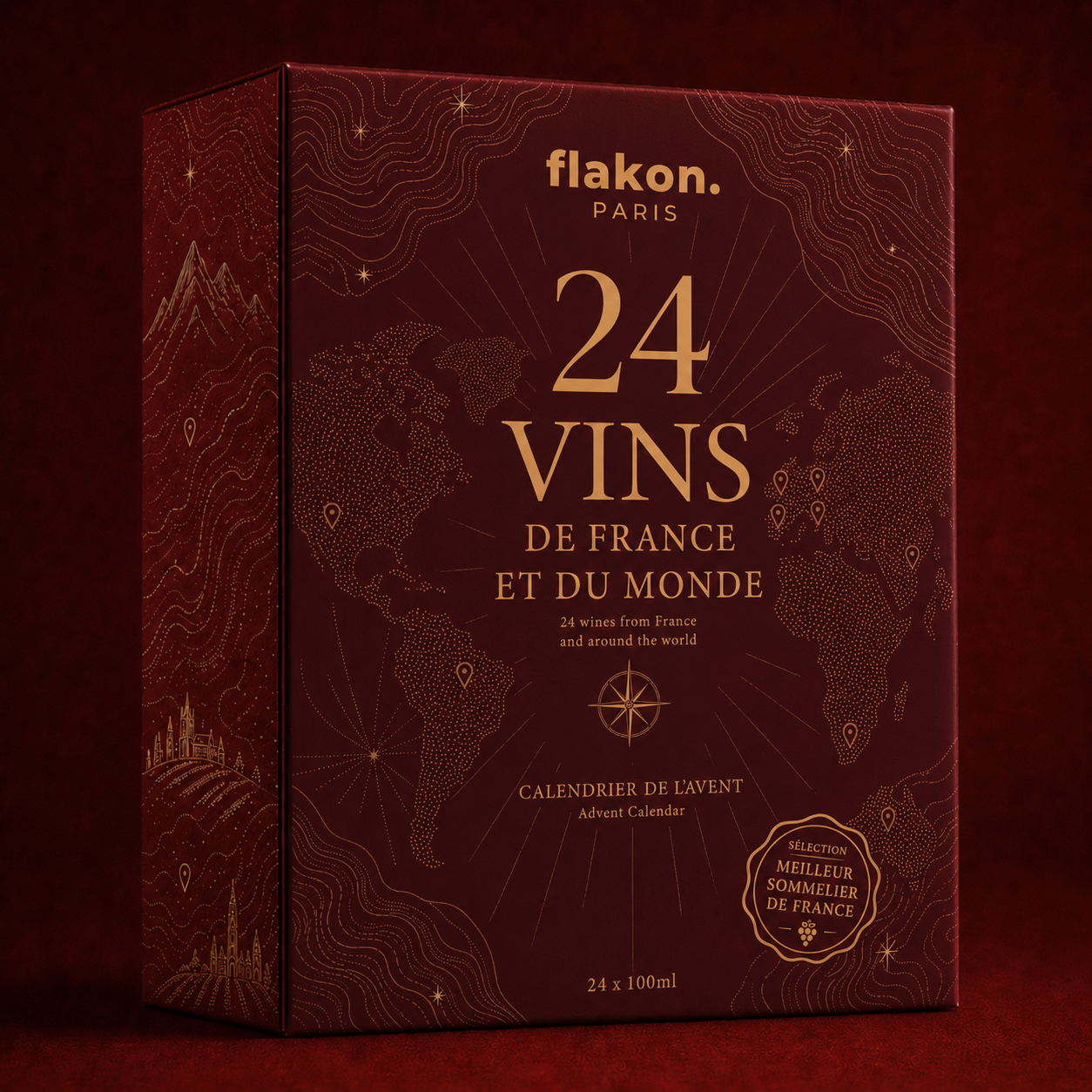 Calendrier de l'Avent Vin - 24 Vins de France et du Monde