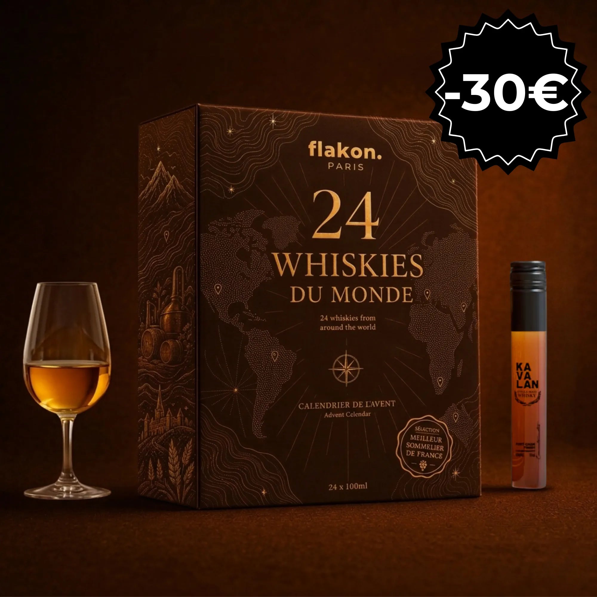 Calendrier de l'Avent Whisky - 24 Whiskies du Monde