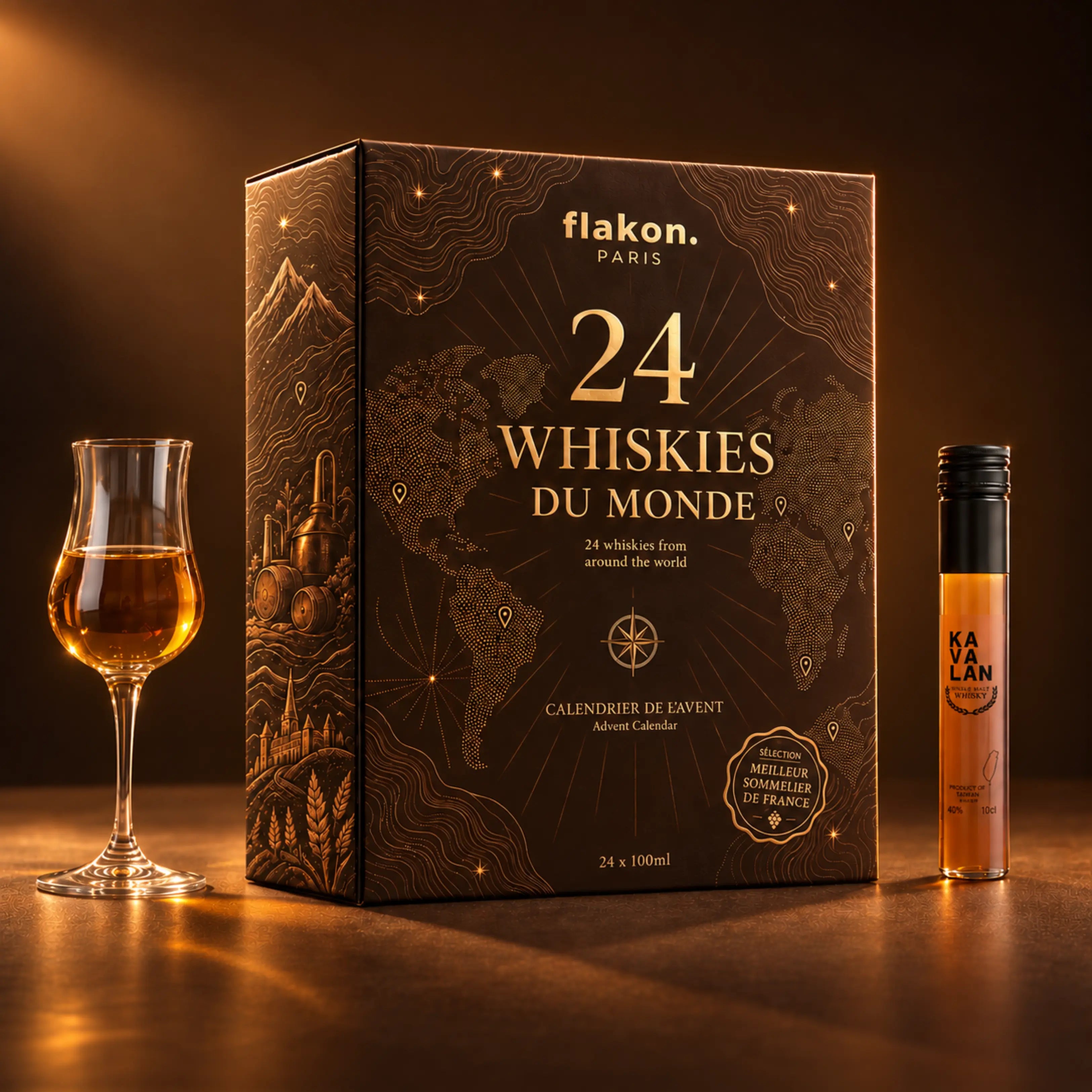 Calendrier de l'Avent - 24 Whiskies du Monde